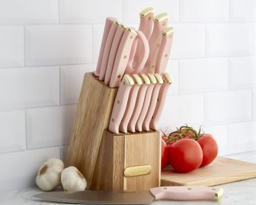 Farberware 15-Piece Triple Riveted Acacia Knife Block Set – Only $26.99!