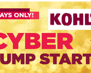 Kohls 2-Day Cyber Jump-Start Sale! 20% Off Code! Earn $15 on $50 Kohl’s Cash!