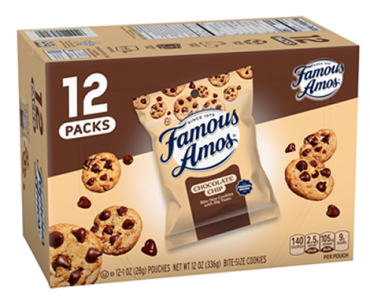 Famous Amos Classic Chocolate Chip Cookies – Pack of 12 – Just $4.39!