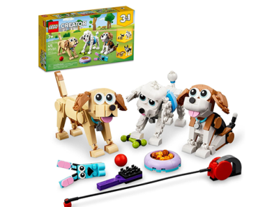 LEGO Creator 3 in 1 Adorable Dogs Building Set, 31137 – Just $23.99!