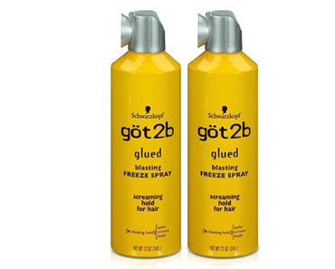 Got2b Glued Blasting Freeze Hairspray, 12 oz, Pack of 2 – Just $10.64 – $5.32 Each!