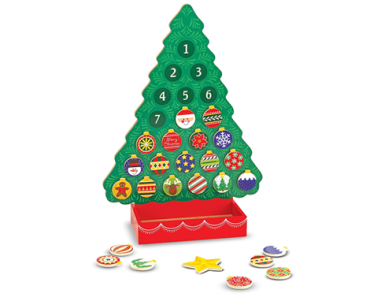 Melissa & Doug Countdown to Christmas Wooden Advent Calendar – Magnetic Tree, 25 Magnets – Just $12.03!