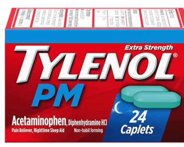 Tylenol PM Extra Strength Pain Reliever & Sleep Aid Caplets, 24 ct – Just $2.31!