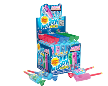 Chupa Chups Melody Pop, Assorted Flavors, Whistle Lollipops, Individually Wrapped Candy, 30 Count – Just $10.39!