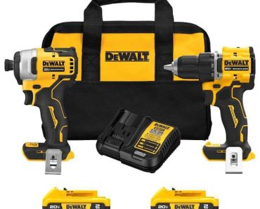 DEWALT ATOMIC 20-Volt MAX Lithium-Ion Cordless Combo Kit – Only $149! Black Friday Deal!