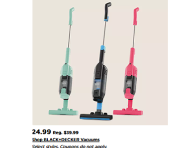 Black & Decker Vacuums – Just $24.99! KOHL’S BLACK FRIDAY SALE!