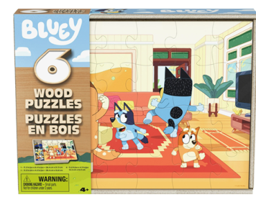 Spin Master Games, 6-Pack Of Bluey Wood Jigsaw Puzzles – Just $5.00! Walmart Black Friday – EARLY ACCESS for WM+ MEMBERS!