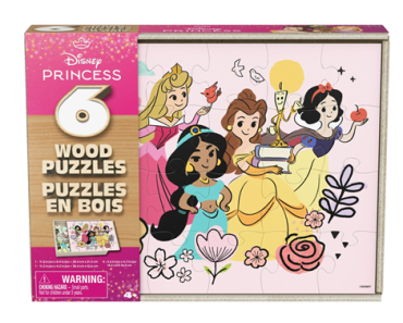 6-Pack Of Disney Princess Wood Jigsaw Puzzles – Just $5.00! Walmart Black Friday!