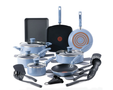 T-fal Kitchen Solutions, 22 Piece Non-Stick Pots and Pans Cookware Set – Just $49.76! Walmart Black Friday – EARLY ACCESS for WM+ MEMBERS!