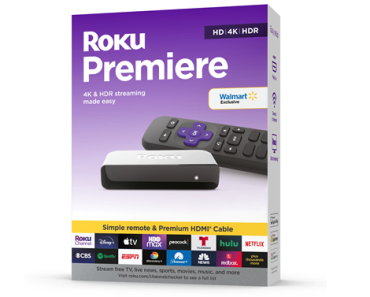 Roku Premiere | 4K/HDR Streaming Media Player – Just $18.00! Walmart Black Friday!