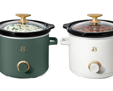 Beautiful 2-Pack 2qt Slow Cooker, Thyme, White Icing by Drew Barrymore – Just $15.00! Walmart Black Friday!