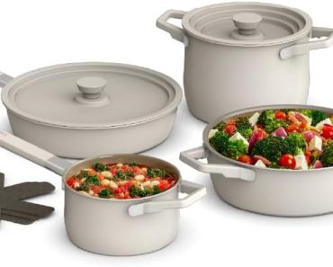 Bella 9-Piece StoreMore Cookware Set – Only $43.04!