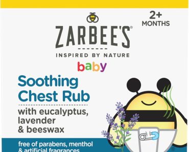 Zarbees Soothing Chest Rub (1.5 Ounce) – Only $4.29!