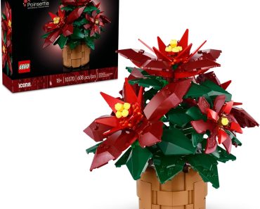 LEGO Icons Poinsettia Building Set – Only $34.99! Arrives Before Christmas!