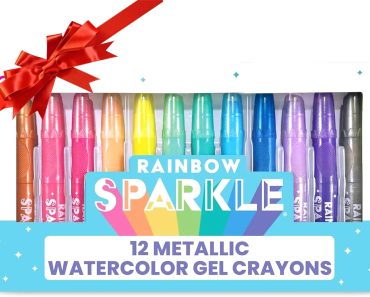 Rainbow Sparkle 12 Metallic Twistable Crayons – Only $14.95!