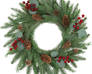 U’Artlines 19.6″ Artificial Christmas Wreath – Only $14.99! Cyber Monday Deal!