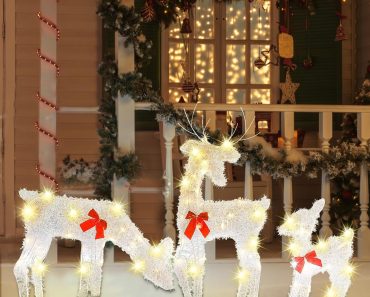 Joliyoou Set of 3 Pre-lit Reindeer Christmas Yard Decorations – Only $24.49! Arrives Before Christmas!