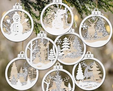 Winter Farmhouse Christmas Ornaments (8 Pieces) – Only $8.99!