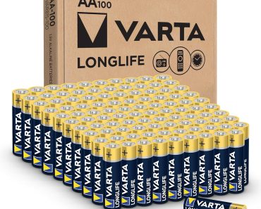 VARTA Longlife AA Batteries (100 Pack) – Only $13.06!