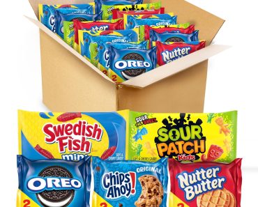 OREO, CHIPS AHOY!, Nutter Butter, SOUR PATCH KIDS & SWEDISH FISH Cookies & Candy Variety Pack – Only $11.21!