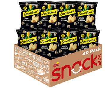 Smartfood White Cheddar Flavored Popcorn, 0.625 Ounce (Pack of 40) – Just $10.48!