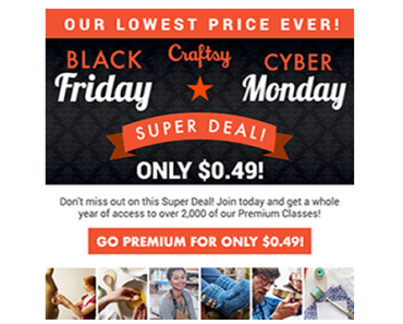 Black Friday Deal! 1 Year Premium Membership for just $0.49! Lowest Price Ever!