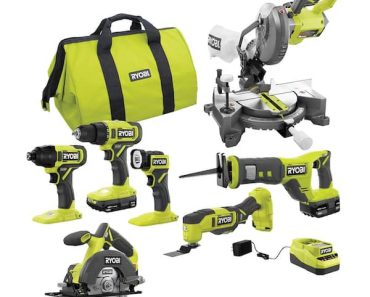 RYOBI ONE+ 18V Cordless 6-Tool Combo Kit – Only $199! Black Friday Deal!