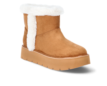 Time and Tru Women’s Platform Mini Cozy Boots – Just $9.98!