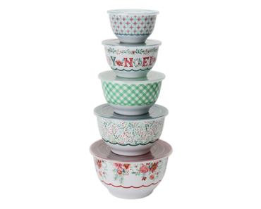 The Pioneer Woman Merry Meadow 10-Piece Melamine Nesting Mixing Bowl Set – Just $14.88!