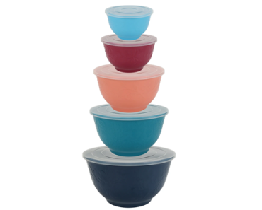 The Pioneer Woman Keepsake Embossed Floral 10-Piece Melamine Nesting Mixing Bowl Set – Just $12.88!