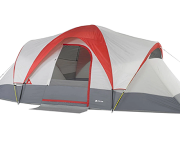 Ozark Trail 9-Person Weatherbuster Dome Tent, with Built-in Mud Mat – Just $61.98!