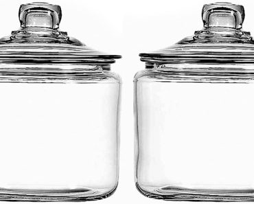 Anchor Hocking Heritage Hill 3 Quart Glass Jar with Lid, Set of 2 – Only $15.88!