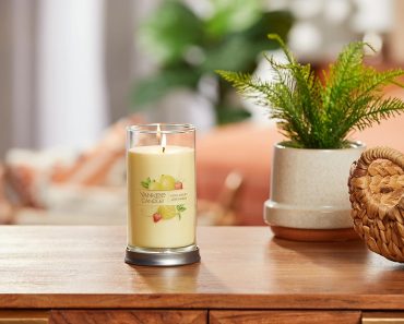 Yankee Candle Iced Berry Lemonade Signature Medium Pillar Candle, 14.25oz – Only $10!