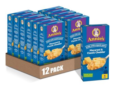 Annie’s Classic Cheddar Macaroni and Cheese with Organic Pasta (Pack of 12) – Only $12.96!