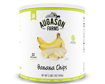 Augason Farms Sweetened Banana Chips Can – Only $9.98!