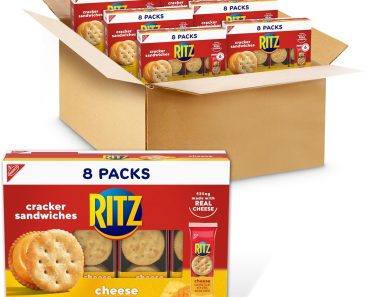 RITZ Cheese Sandwich Crackers, School Snacks, 48 Snack Packs – Only $12.74!