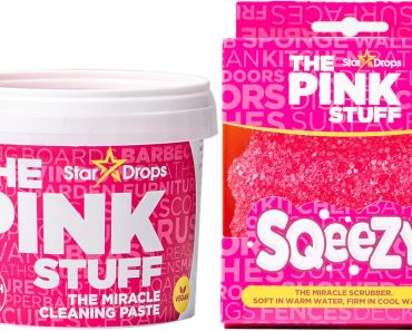 Stardrops The Pink Stuff Miracle Cleaning Paste & SQeeZY Scrubber Sponge Bundle – Only $6.49!