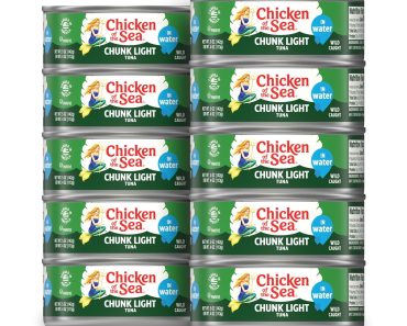 Chicken of the Sea Chunk Light Tuna in Water, 5 Ounce Cans (Pack of 10) – Only $6.46!