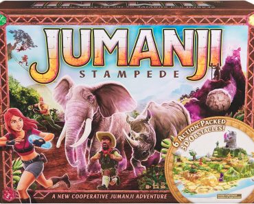 Spin Master Games, Jumanji Stampede, 3D Adventure Cooperative Board Game – Only $12.64!