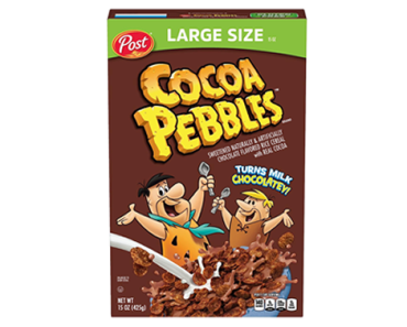 Post Cocoa Pebbles Cereal, 15 Oz – Just $2.57!