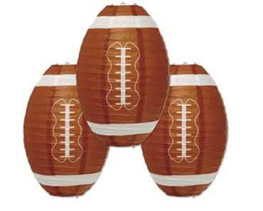 Football Paper Lanterns 11-Inch – 3 Pack – Just $6.65!