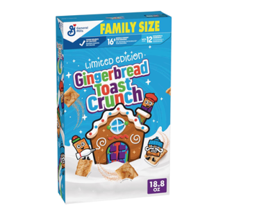 Gingerbread Toast Crunch Cereal, Family Size – Just $2.64!