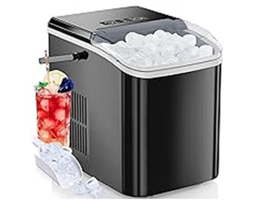 Portable Countertop Ice Machine Maker with Handle – 9 Cubes in 6 Mins – Just $29.95!