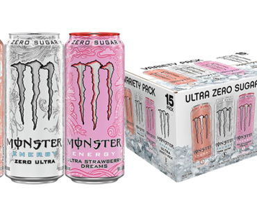 Monster Energy Ultra Variety Pack, Sugar Free Energy Drink, 16 Ounce – Pack of 15 – Just $16.23! New coupon!