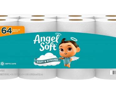 Angel Soft Toilet Paper, 16 Mega Rolls = 64 Regular Rolls – Just $8.49!