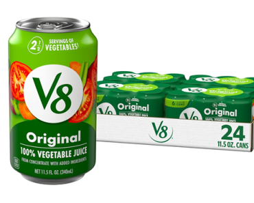 V8 Original 100% Vegetable Juice, 11.5oz Can, 24 Pack – Just $8.60!