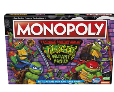 Monopoly Teenage Mutant Ninja Turtles: Mutant Mayhem Edition Board Game – Just $8.00!