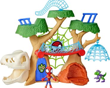 Spidey and his Amazing Friends Marvel Dino-Webs Treehouse Playset – Only $29.99!