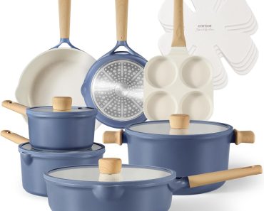 CAROTE 15-Piece Pots and Pans Set – Only $109.99!