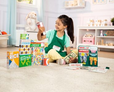 Melissa & Doug Fresh Mart Grocery Store Play Food and Role Play Companion Set – Only $17.79!